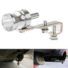 Universal Car Turbo Sound Exhaust Muffler Pipe Whistle 18mm Fake Blow-off BOV Simulator Whistler Vehicles Auto Accessories 2024 - buy cheap