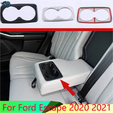 Для Ford Escape Kuga 2020 2021 нержавеющая сталь заднее сиденье напиток держатель для стакана хромированный накладка рамка объемная рамка Стайлинг 2024 - купить недорого