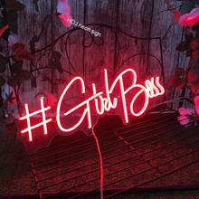 Personalized Custom LED Neon Sign Light  # Girl Boss Wall Decor For Home Bedroom Dorm Bar Party Neon Light 2024 - buy cheap