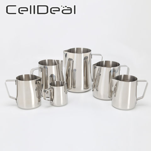 Coffeeware Cup Milk Jug Cream Frothing Cappuccino Latte Stainless Steel Pitcher