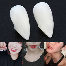 1pair Halloween Cosplay Party Devil Vampire Teeth Fangs Dentures Props Costume Props Holiday Party Supply 2024 - buy cheap