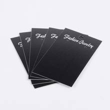 1000pcs Black Earring Displays Cards Cardboard Packaging Hang Tag Card 90x50mm Pandahall 2024 - buy cheap