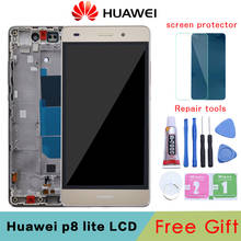 Huawei-pantalla LCD P8 Lite, montaje de digitalizador con pantalla táctil con marco de repuesto, ALE-L04 de ALE-L21 para Huawei P8 Lite de 5,0 pulgadas 2024 - compra barato
