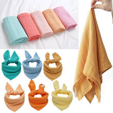 Fashionable Muslin Baby Blankets Newborn Swaddle Wrap Cute Pure 60*60 Feeding Burp Cloth Multi-role Bath Towel Scarf Baby Stuff 2024 - buy cheap