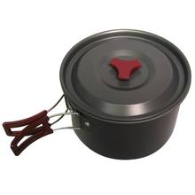 3L Aluminum Alloy Folding Handle Camping Pot Portable Large Capacity Outdoor Cooking Picnic Utensil Cookware Pot Pan 2024 - buy cheap