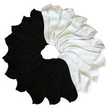 Calcetines tobilleros de algodón para mujer, medias cortas de corte bajo, color negro, gris y blanco, 5 pares 2024 - compra barato