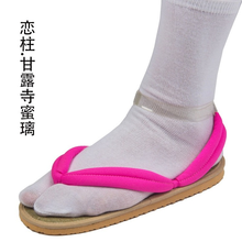 Cosplay moda sapatos tanjirou kamado nezuko geta tamancos demon slayer: kimetsu não yaiba sandálias sapatos agatsuma zenitsu flip flops 2024 - compre barato