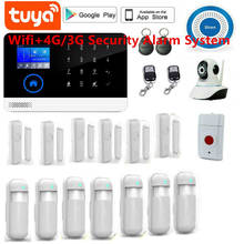 Tuya 433MHz 3G&4G WiFi Wireless Home Security&Burglar Alarm System With PIR Motion Sensor/Door Sensor/Siren Support Android&iOS 2024 - buy cheap