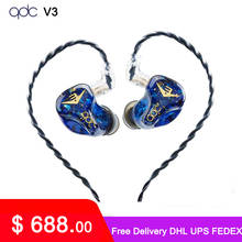 QDC  V3 Anole 3 Balanced Armature Earbuds HiFi Stage Monitor Earphones Noise Cancellation In-Ear Earphones 2024 - buy cheap
