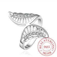 Anillos de plata esterlina 925 para mujer, joyería de diseño hueco Simple, novia, boda, anillo de compromiso Bisutería 2024 - compra barato