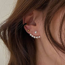 Earrings Ear Fashion Jewelry Pearl Beads Cute Stud Earings Pearls Women Korean Earring Gold Piercing Ear Jewellery 2024 - buy cheap