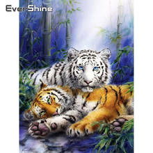 Evershine Diamond Painting Animals Tiger Diamond Embroidery Cartoon Full Drill Square Rhinestone Diamond Mosaic Cross Stitch Kit 2024 - buy cheap