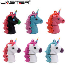 JASTER-unidad Flash USB de silicona, Pendrive de 16GB, 32GB, 64GB, resistente al agua, 2,0 2024 - compra barato