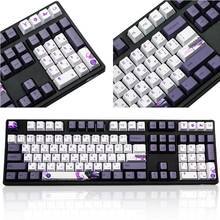112 Keys Purple Datang Keycap PBT Sublimation Keyboard Keycaps OEM Profile GK61 2024 - buy cheap