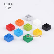 120PCS/lot DIY Building Blocks Thick Bricks  2x2Dots Educational Creative kids Particles Toys for Children fit 3003 bricks size 2024 - buy cheap