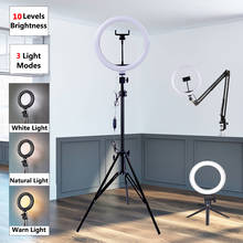 LED Light Ring Lamp Tripod Round Selfie Ring Light with Tripod for Mobile Phone tiktok youtube Photography Lamp Hoop Ringlights 2024 - buy cheap