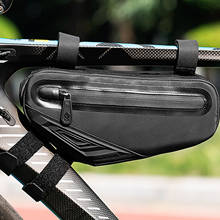 Bolsa triangular para bicicleta, saco resistente à água, de grande capacidade, para mountain bike, saco de feixe dianteiro para bicicleta 2024 - compre barato