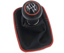 Perilla de palanca de cambios de coche, engranaje de gorros rojos de 5 velocidades, 23mm con marco rojo HZTWFC-13.1 para VW Golf 4 1998-2006 2024 - compra barato