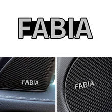 4 шт. автомобильный Автомобильный Динамик аудио значок декоративный стикер для Skoda Fabia 1 2 3 MK1 MK2 эмблема Стайлинг автомобиля 2024 - купить недорого