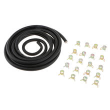 Gas Fuel Line 9.8 Ft 3meters 1/4' ID & 20pcs 2/5' ID Hose Clamps Set 2024 - buy cheap
