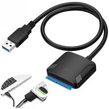 Переходник с кабеля SATA на USB 3,0 для жесткого диска 2,5/3,5 дюйма SSD HDD 2024 - купить недорого