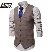 KB New Arrival Dress Vests For Men Slim Fit Mens Suit Vest Male Waistcoat Gilet Homme Casual Sleeveless Formal Business Jacket 2024 - buy cheap