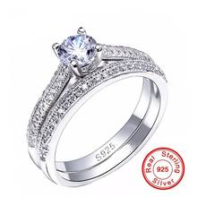 Handmade Bridal Sets Pave Diamond cz Ring 925 sterling silver Engagement Wedding band Rings for Women Charm Fine Jewelry 2024 - buy cheap