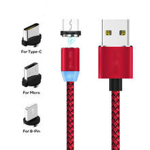 Cabo carregador magnético de carregamento rápido, para itel a25 p36 pro vision 1 a16 plus a44 air a46 a52 lite s15 a44 2024 - compre barato