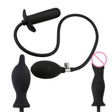 3 Types Inflatable Anal Plug Silicone Sex Toys for Women Men Gay Prostate Massage Anal Dilator Expandable Butt Plug Dildo Pump 2024 - buy cheap