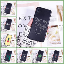 Phone Case For Huawei Y9 Y7 Y6 Prime Pro 2019 Flower Cactus Pineapple Black Soft Silicone Back Cover For Huawei Y5 Y6 Y7 2019 2024 - buy cheap
