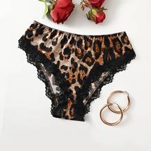 Women Leopard Lace Lingerie G-string Briefs Underwear Panties T string Thongs culotte femme Best selling in 2021 Пижамы U* 2024 - buy cheap