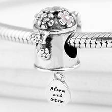 Original Blooming Watering Can With Ladybird Butterfly Pendant Beads Fit 925 Sterling Silver Charm Europe Bracelet DIY Jewelry 2024 - buy cheap