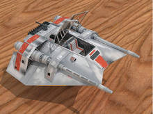 Star Wars Rebel Snowmobile Airplane Paper Model Toys 2024 - buy cheap