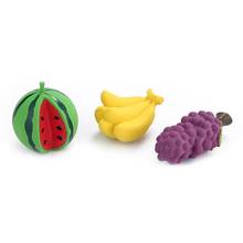 Dorakitten-juguete para perro con forma de fruta, resistente a las mordeduras, uva, sandía, diseño de plátano, juguete chirriante, suministros para mascotas, 1 ud. 2024 - compra barato