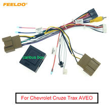 FEELDO-arnés de cableado de Audio para coche, adaptador de cable de instalación estéreo de 16 pines con caja Canbus para Chevrolet Cruze Trax AVEO 2024 - compra barato