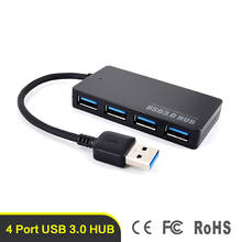 Mini HUB USB 3,0 con 4 puertos, fuente de alimentación OTG con interfaz de alimentación Micro USB para MacBook, portátil, tableta, ordenador, OTG 2024 - compra barato