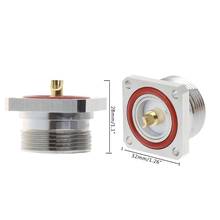 L29 7/16 Din Centro Jack Fêmea Conector Com 4 Furos Convés Flange Adaptador Coaxial RF Copo de Solda 2024 - compre barato