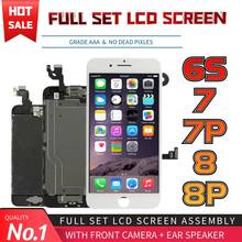 2022 Full Set LCD Display For iPhone 6S 7 8 Plus Completed LCD 3D Touch Screen For iPhone 6S 7p 8p Replacement with Front Camera 2024 - buy cheap