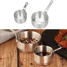 2x mini panela de aço restaurante molho mergulho exibir cozinhar cozinha pan 50ml 2024 - compre barato