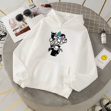 Vintage Sweatshirtswomen Oversized Plus Size Clothing Hoodies Sweatshirt Women Cartoon Punk Gothic Skull Printing Grunge Hoodie 2024 - buy cheap