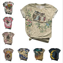2020 Summer Women T-shirts New Design 3D Animal Dog Birds Print O-Neck T-Shirts Plus Size 3XL T-Shirt Tops Tees Mujer Z0603 2024 - buy cheap