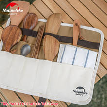 Походная сумка для хранения посуды Naturehike, портативная Ультралегкая сумка 200 г, чехол для вилок, ножей для пикника, походов, столовых приборов, подвесная сумка для готовки 2024 - купить недорого