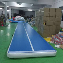 Free Shipping 8m/9m/10m*2*0.2m Air Track Inflatable Gymnastics Tumbling Mat with Air Pump Training Yoga Cheerleading Mat 2024 - buy cheap