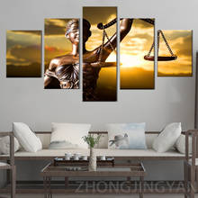 HD Prints Canvas Poster Home Decor 5 Pieces Themis Goddess Of Justice Painting Modular Living Room Wall Art Pictures Framework 2024 - buy cheap