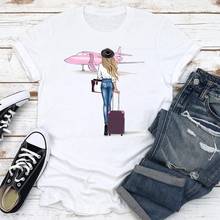 Women Clothes Cartoon Travel 90s 2021 New Cute Fashion Short Sleeve Clothing Summer Print Tshirt Female Tee Top Graphic T-shirt 2024 - buy cheap