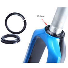 Base de fone de ouvido para bicicleta de 1.5 polegadas, coroa, corrida, headset, arruela, peças de bicicleta 28.6mm, garfo cônico reto, garfo 45 graus 2024 - compre barato