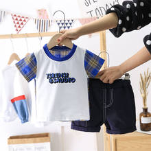 Summer Baby Boy Girl Clothes Children causal Pattern T Shirt Shorts 2pcs/set Infant Cotton Garment Kids Fashion Sport Suit sets 2024 - buy cheap