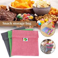 Portable Bread Pouch Sandwich Snack Bag Reusable Washable Lunch Bag Fruit Storage Pouch For Parent-child School Work Travel 2024 - buy cheap