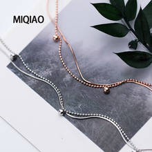 MIQIAO-pulsera en el tobillo para mujer, joyería de pie de plata 925, cadena de serpiente, sandalias de verano, adorno para mujer, Niña 2024 - compra barato