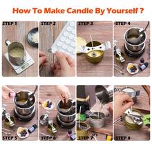 Kit de fornecimento de velas para fabricação de velas, cera de soja faça você mesmo, ferramentas de artesanato para adultos e crianças, 2024 - compre barato